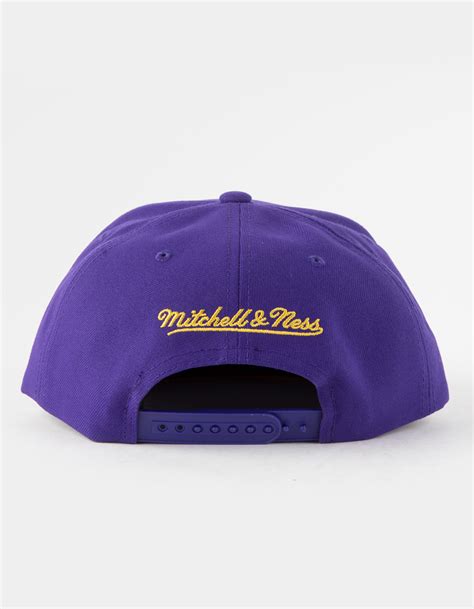 Mitchell And Ness Los Angeles Lakers Mens Snapback Hat Purple Tillys