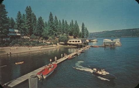 Water Scene Conkling Park, ID Postcard