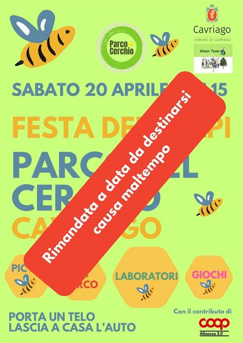 Festa Delle Api Al Parco Del Cerchio Rimandata Comune Di Cavriago