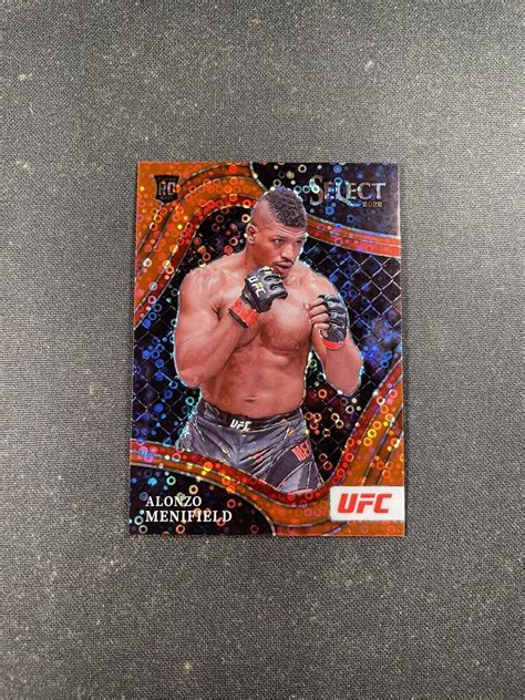 Panini Select Ufc Alonzo Menifield Rc Octagonside Red Disco Prizm