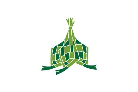 Ketupat Lebaran Idul Fitri Logo Grafik Von Fahrul Junianto Creative