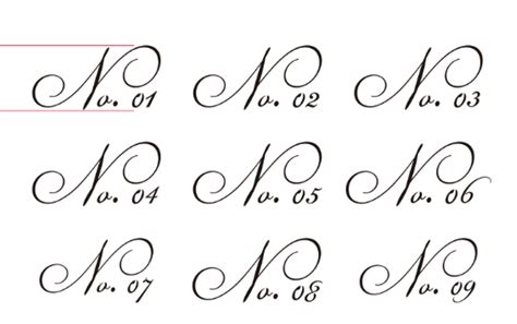 Cursive Numbers Svg, hand written Script Numbers SVG375 - Worksheets ...