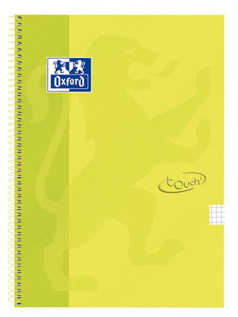 Libreta Espiral A4 Tapa extra dura Cuadrícula 4x4 90 gr OXFORD 80 h