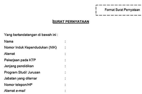 Berita Seputar Surat Pernyataan Sesuai Dengan Persyaratan Instansi Yang