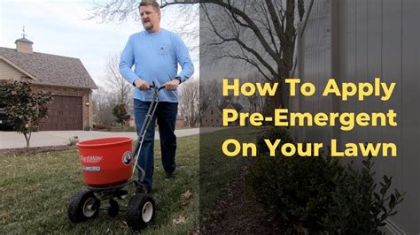 How To Apply Pre Emergent On Your Lawn Youtube