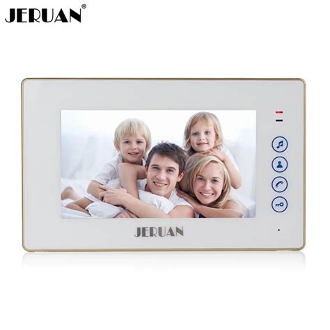 JERUAN 7 Inch TOUCH Key Screen Video Door Phone Intercom System Only