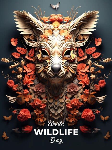 Premium Psd World Wildlife Day Banner Poster Template