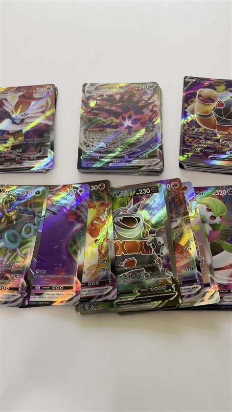 For Poke Mon Card Lot 100 Tcg Cards Ultra Rare For Poke Mon Tag Team Gx