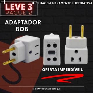 Adaptador Tomada Multiuso Plug Elétrico 10a 20a Bob Esponja