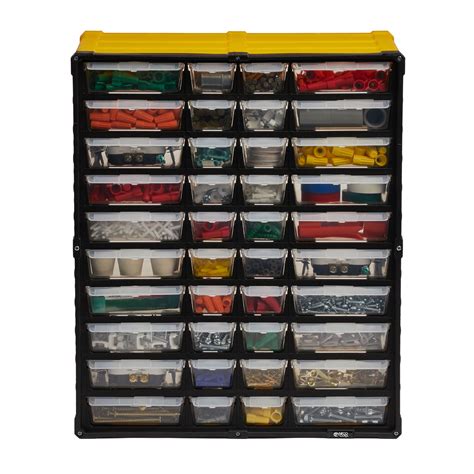 TAFCO 40-Compartment Small Parts Organizer, Yellow - Walmart.com