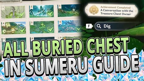 All 18 Buried Chests In Sumeru FAST ROUTE GUIDE TIMESTAMPS Genshin