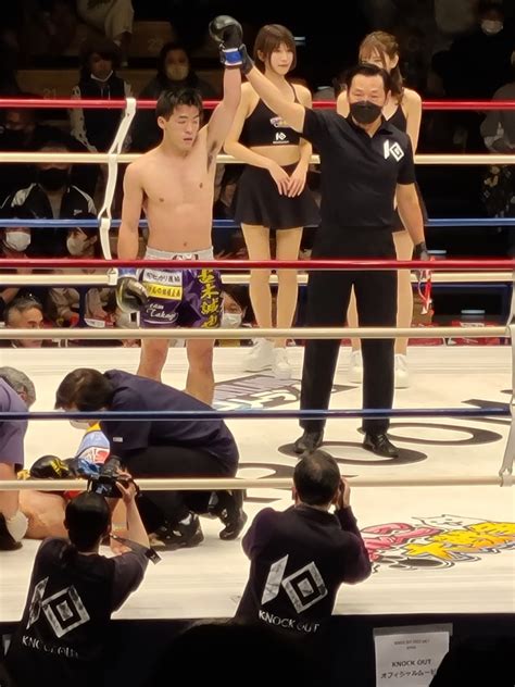 サーバル On Twitter 第4試合 初代knock Out Blackスーパーバンタム級（55kg）王座挑戦者決定戦 3分3r（延長