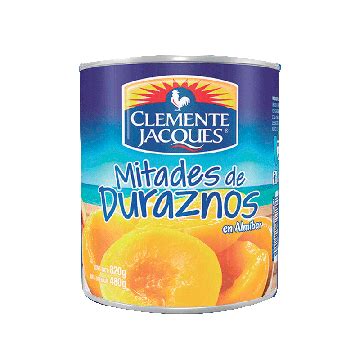 Clemente Jacques Duraznos Mitades En Almibar 820 G CropaFresh