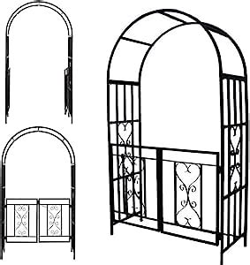 Rosenbogen Schwer Mit T R Tor Torbogen Gartentor Rankgitter Rankhilfe