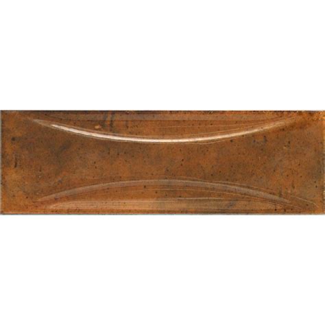 Luma Burnt Orange Gloss Decor Ceramic Wall Tile Tilemountain