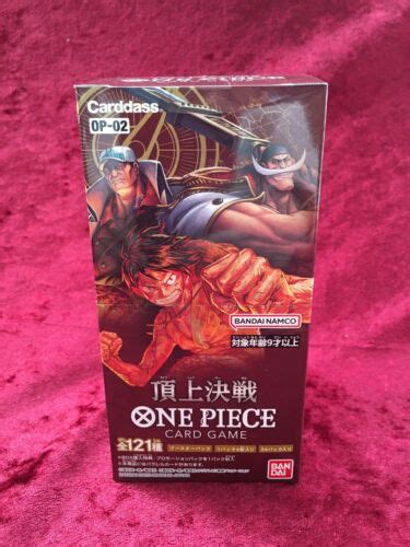 One Piece Card Game Booster Box Paramount War Op Japanese Ebay