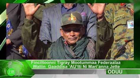 Fib Finciltoonni Tigray Mootummaa Federaalaa Waliin Gaaddisa Au Tti