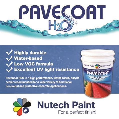 PaveCoat H2O Nutech Paint Concrete Sealer Painting Concrete Concrete