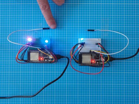 Connected Esp32 Breadboard Assemblies For Light Touch ©interaction Download Scientific Diagram