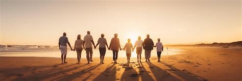 Premium AI Image | Sunset Serenity Happy Seniors Embrace Retirement ...