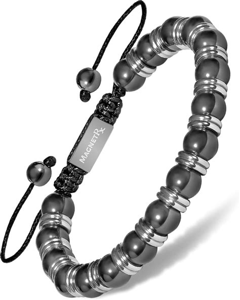 Magnetrx® Magnetic Hematite Bracelet Max Strength Magnetic Stones