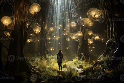 Image of an beautiful enchanted forest 28118160 Stock Photo at Vecteezy