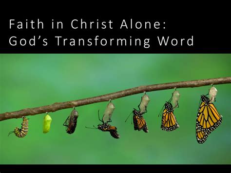 Ppt Faith In Christ Alone Transformative Cross Message Powerpoint