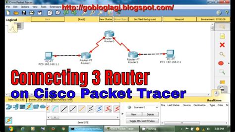 Connecting 3 Router Cisco Packet Tracer Turorial Youtube