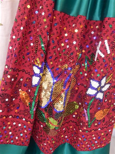 Close Up Of China Poblana Skirt Puebla Mexican Designs Famous