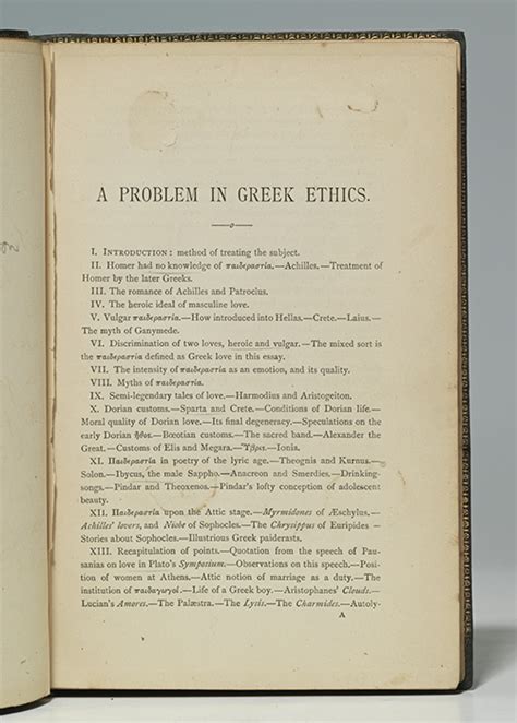 A Problem in Greek Ethics – JOHN ADDINGTON SYMONDS PROJECT