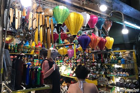 shopping  ben thanh market souvenirs scooter saigon adventure