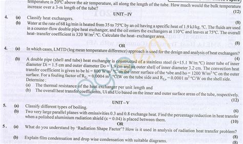 Rtu Question Papers 5 Semester Me Heat Transfer Aglasem Institutes