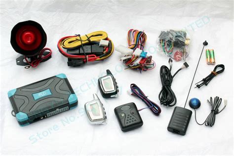 High Class Plc Two Way Car Alarm System Fm Engine Start With Lcd