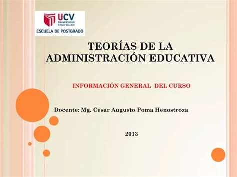 Ppt Teor As De La Administraci N Educativa Powerpoint Presentation