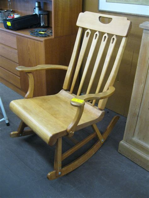 solid wood rocking chair