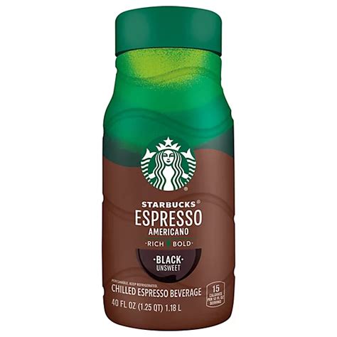 Starbucks Black Unsweet Iced Espresso 40 Fl Oz Safeway