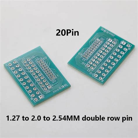 1 27mm 2 0mm 2 54mm Pitch Transfer Plate Converter Double Row Pin PCB