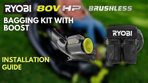 Bagger Kit Installation Guide How To Install The Ryobi V Ztr