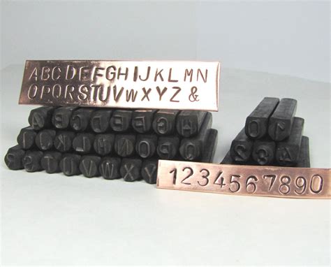 Alphabet 6mm Stamps 14 Inch Metal Stamp Set Bold Large Etsy