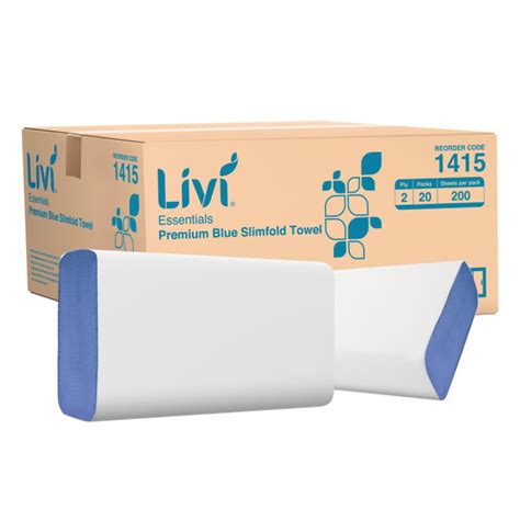 Livi Essentials Blue Slim Fold Towel Ply Sheets Livi New Zealand