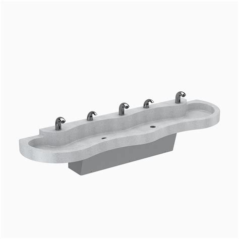 Sloan Els 43000 Sloanstone Triple Station Lavatory Sink System