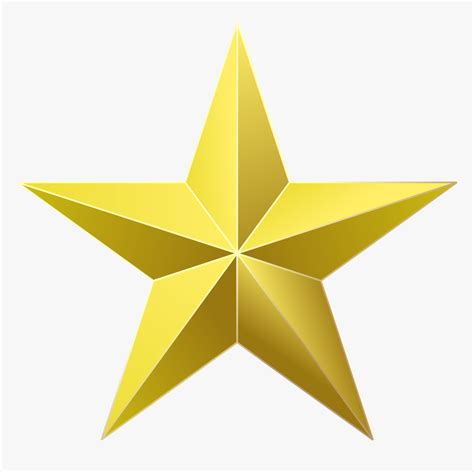 Clip Art Gold Star Award Image - Transparent Background Golden Star Png ...