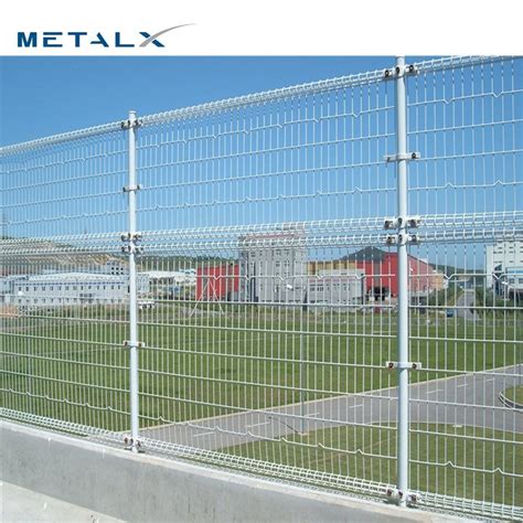 Powder Coated Ornamental Double Loop Wire Fence Roll Top Fence Price