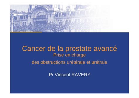 Pdf Prise En Charge Des Obstructions Ur T Rale Et Ur Trale Cancer