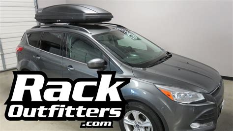 Ford Escape With Thule Force L 628 Cargo Box Luggage Carrier Youtube