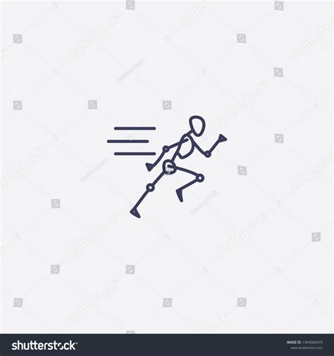 Run Iconoutline Run Vector Illustrated Icon Stock Vector (Royalty Free ...