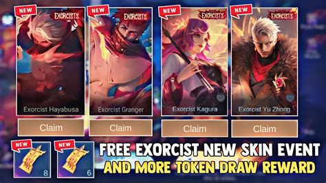 NEW EXORCIST EVENT 2023 FREE NEW EXORCIST SKIN AND TOKEN DRAW REWARDS