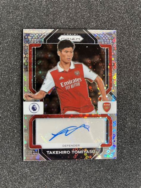 冨安健洋 2022 23 Panini Prizm Epl Takehiro Tomiyasu Breakaway Auto Arsenal