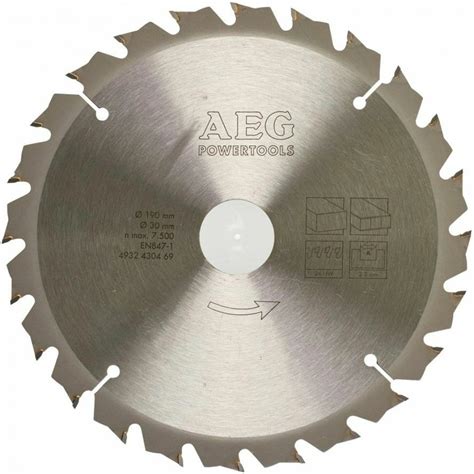 Пильный диск Circular Saw Blades 190x30 мм 24Z AEG 4932430469