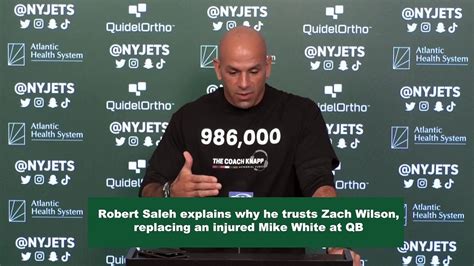 Jets Robert Saleh Explains Why He Trusts Zach Wilson To Return